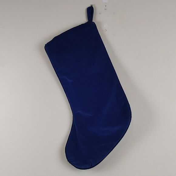 Wool Needlepoint Snowman Christmas Stocking Cotton Velvet Backing Vintage - Picture 4 of 7